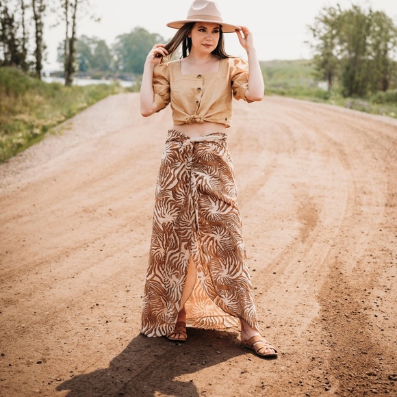 Scotch & Soda Cotton Maxi Skirt - Picture 1 of 4